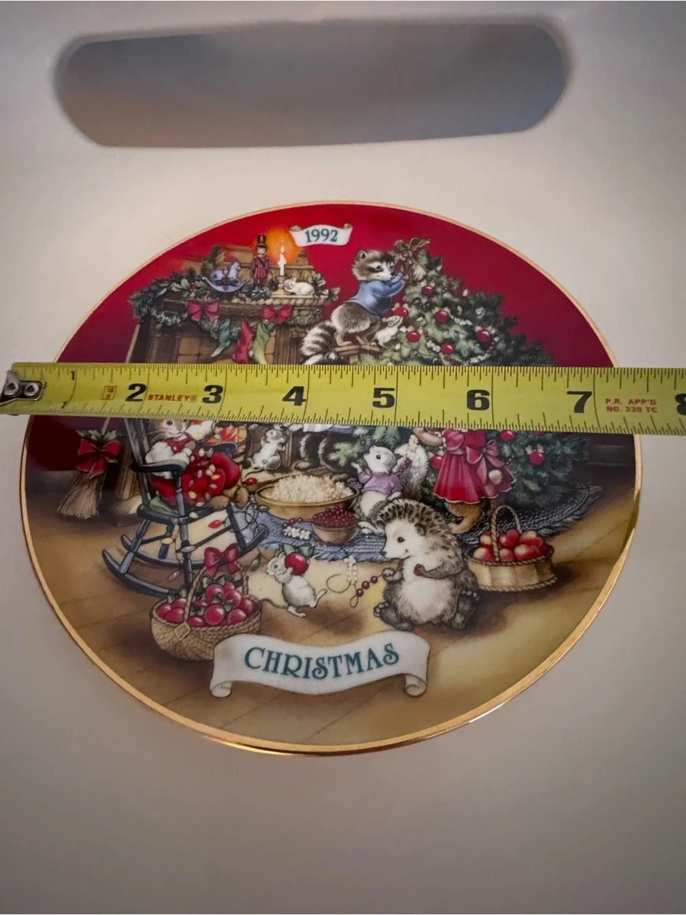 Vintage 1992 Avon Christmas Friends Woodland Animals 22K Gold Plate 8 Inch